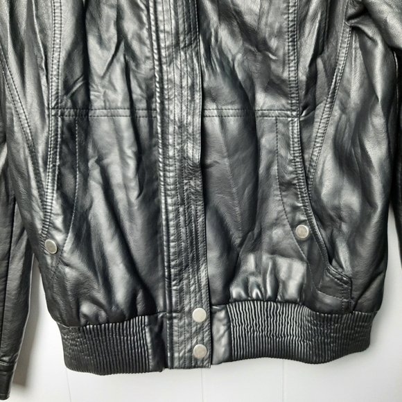 KISMET FAUX LEATHER Bikers Jacket Woman's - Picture 8 of 12